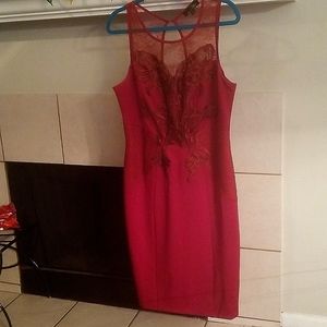 Gorgeous red party dress.